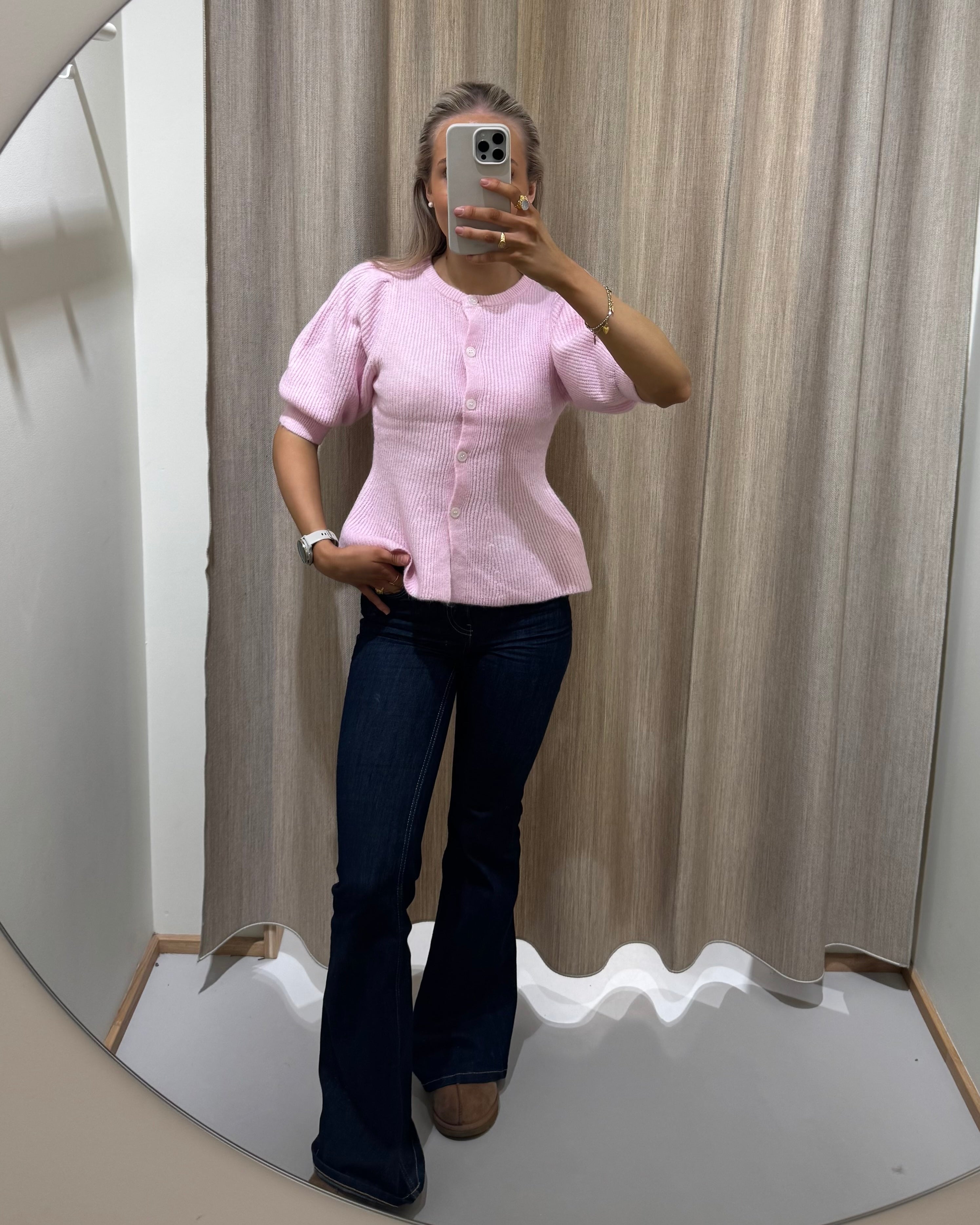 VMFLASH Flared Jeans - Dark Blue Denim